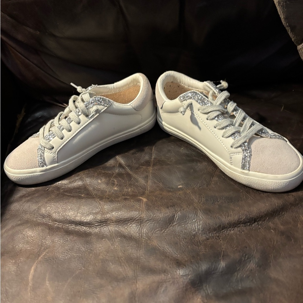 Vintage Havana Womens Flair Glitter Lace Up Sneakers Shoes Casual - 5.5 - Picture 3 of 8